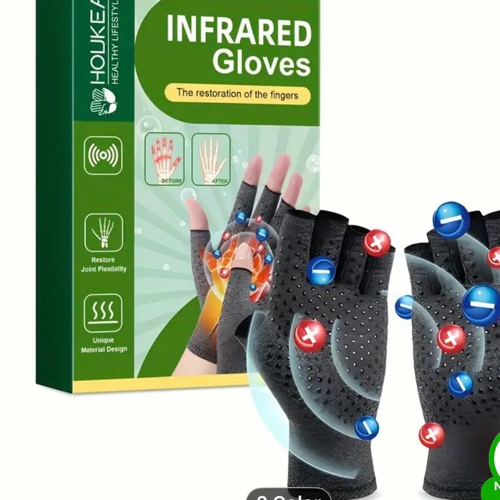 Infrared Gloves for Dogs - Black